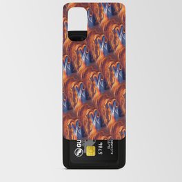 Fiery flames of fire - Modern abstract digital pattern design 798 Android Card Case