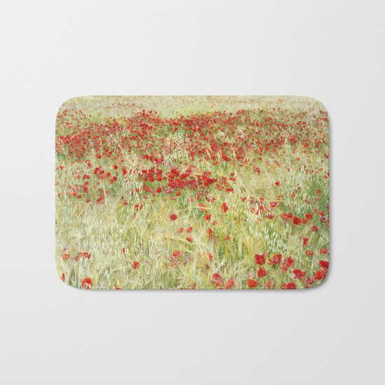 "Abstract poppies" Bath Mat