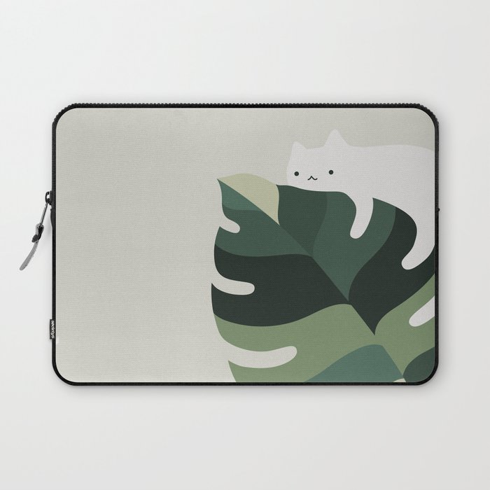 Cat and Plant 12A Laptop Sleeve