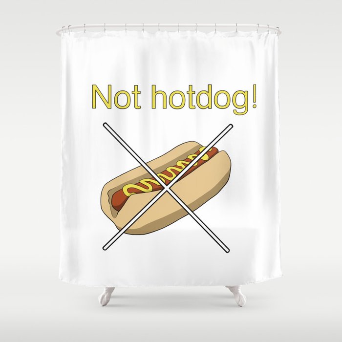 Not Hotdog Shower Curtain