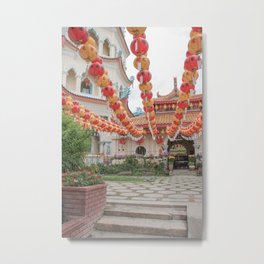 The Kek Lok Si Temple | Malaysia travel photography | Bright and pastel colored photo print | Metal Print