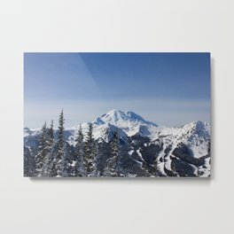 Mount Rainier Metal Print | Pacificnorthwest, Forest, Color, Snow, Recreation, Photo, Highelevation, Hiking, Digital, Winter 