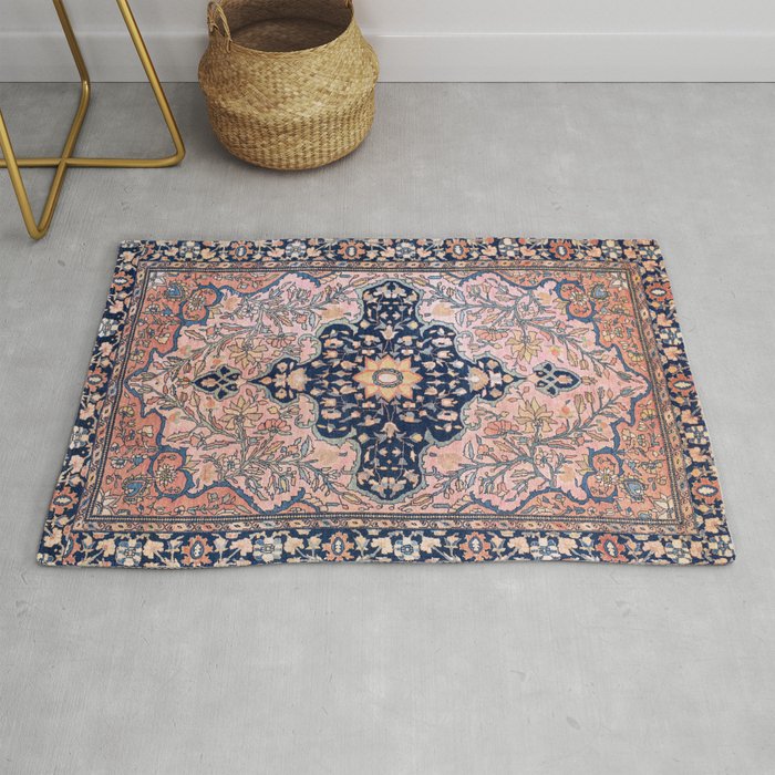 Sarouk Antique West Persian Rug Print Rug By Vickybragomitchell Society6
