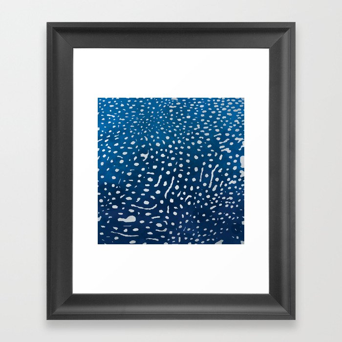 Whale shark skin. Framed Art Print
