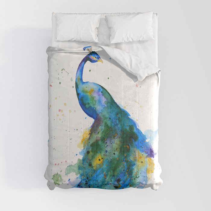 Proud Peacock Comforter