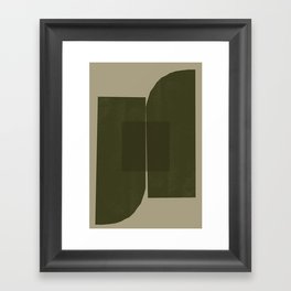 Green Paper Cut No2. Framed Art Print