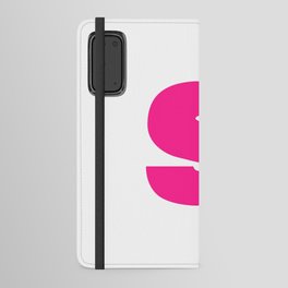 s (Dark Pink & White Letter) Android Wallet Case