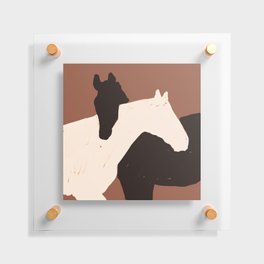 Minimal Horses Floating Acrylic Print