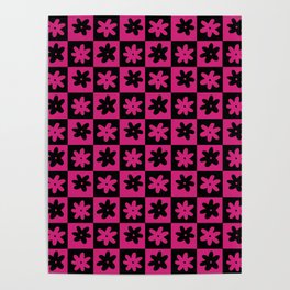 Punk Checker De Fleur Poster