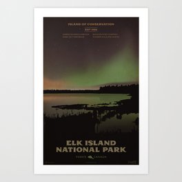 Elk Island National Park Art Print