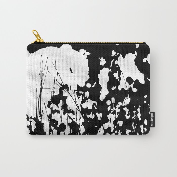 Abstract Black and White Rorschach Carry-All Pouch