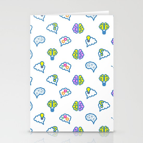 Brain Pattern Stationery Cards