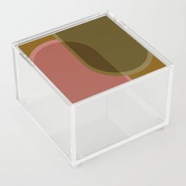Rust Arches Abstract Composition  Acrylic Box