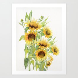 Just For You - Sunflowers Art Print