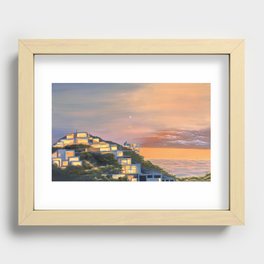 Santa Monica Coastline Recessed Framed Print