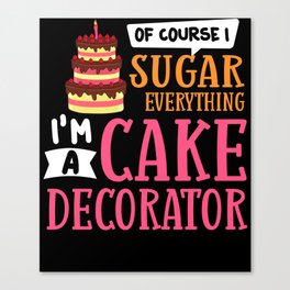 Cake Decorating Ideas Beginner Decorator Canvas Print