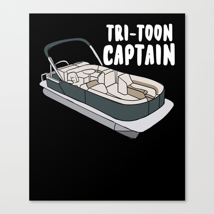 Tritoon Captain Canvas Print