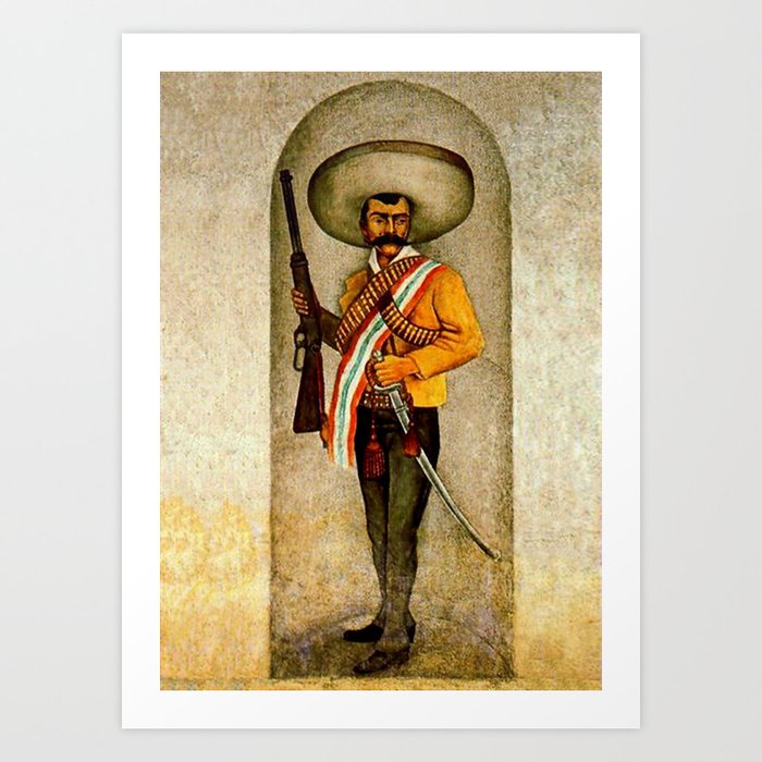 “Zapata” by Diego Rivera Art Print