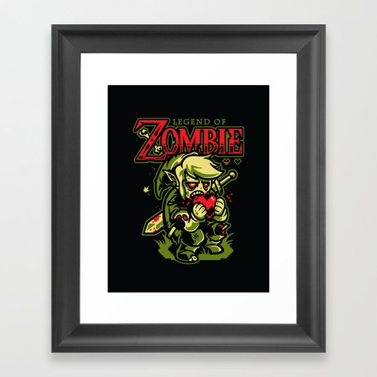 Legend of Zombie Framed Art Print