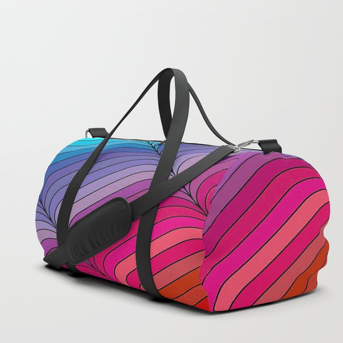 Rainbow Retro Pattern Duffle Bag