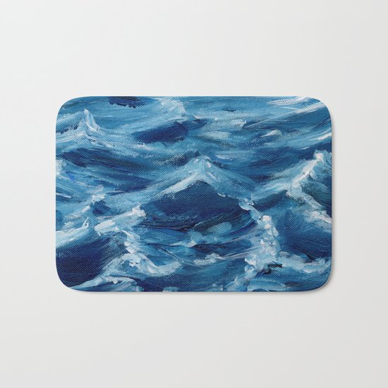 Acrylic wave Bath Mat