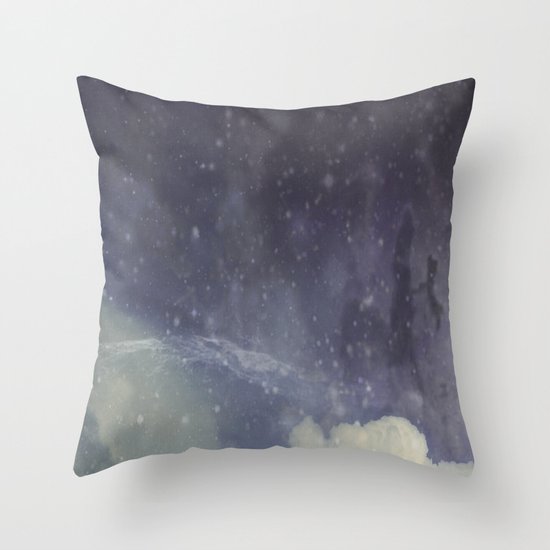 Flying Squid Throw Pillow