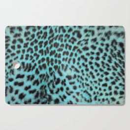 Turquoise leopard print Cutting Board