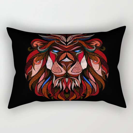 Red Lion Rectangular Pillow