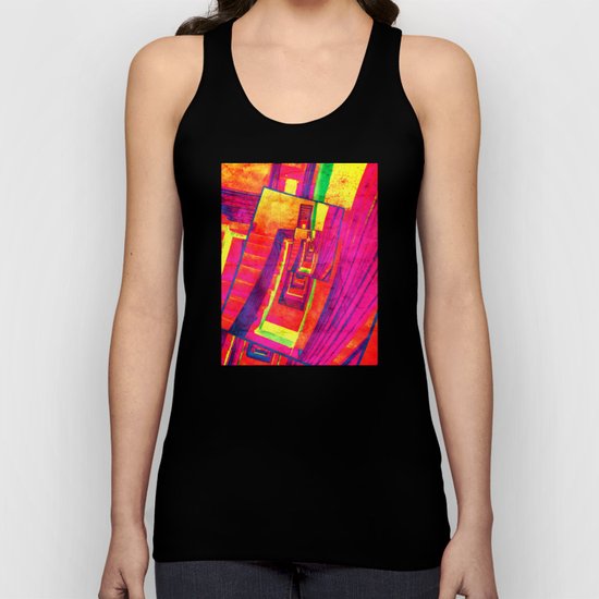 Pop Art Stairwell Abstract Unisex Tank Top