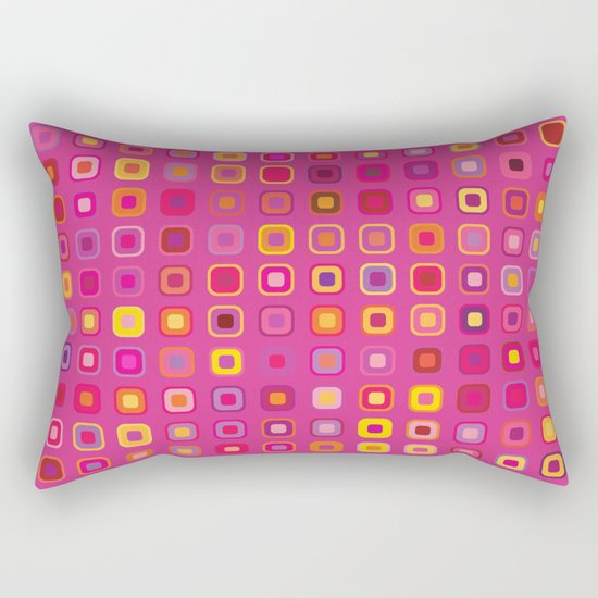 Retro in Pink Rectangular Pillow