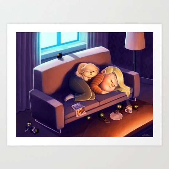 Nighty night Art Print