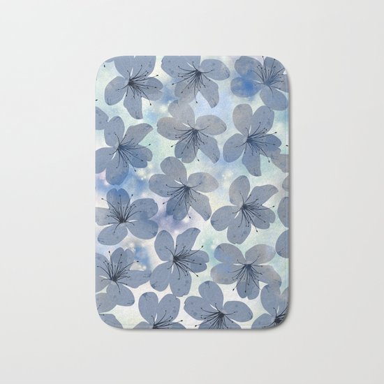 Floral Pattern C Bath Mat
