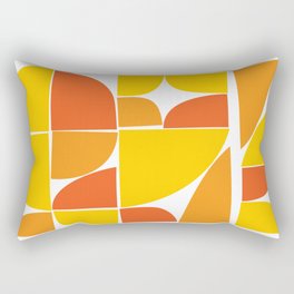 Retro Geometric Design Rectangular Pillow