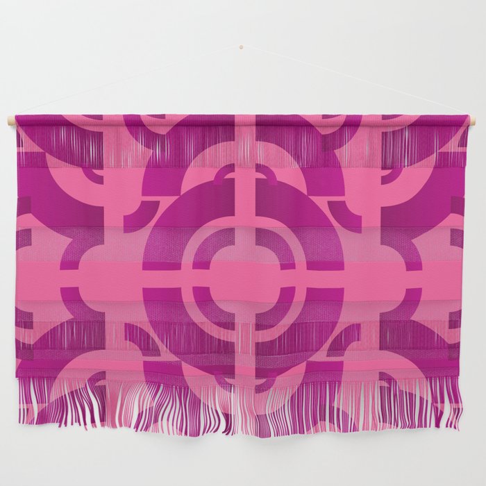 Pink Rainbow Arches Wall Hanging