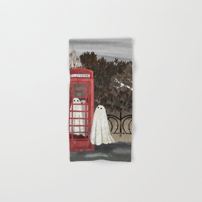 There Are Ghosts in the Phone Box Again... Hand & Bath Towel