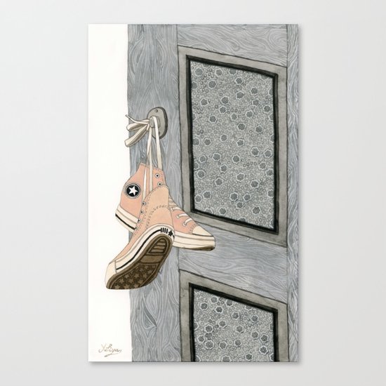 Pink Chucks Canvas Print