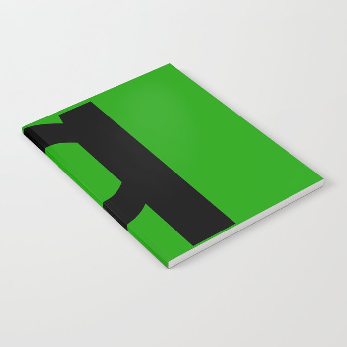 letter Q (Black & Green) Notebook