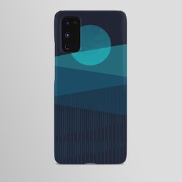 Abstraction_BLUE_MOON_NIGHT_Minimalism_001 Android Case