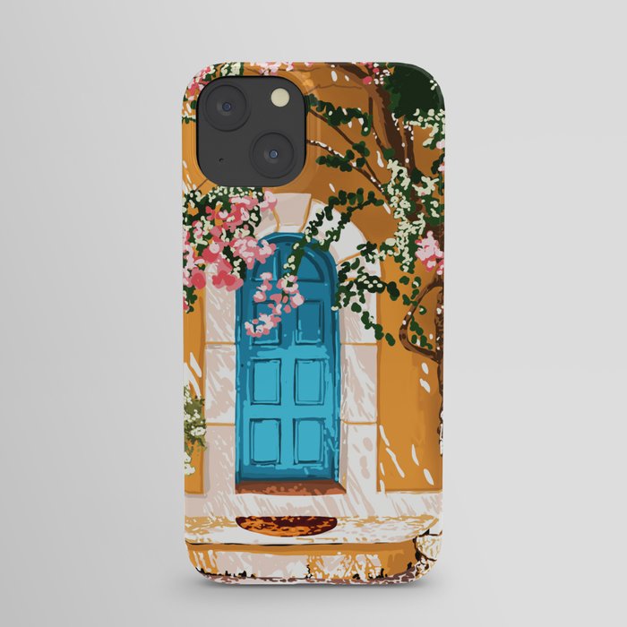 Oh The Places You Will Go | Spanish Bougainvillea Villa architecture Buildings | Boho Summer Travel iPhone Case