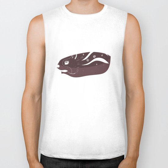 Transparent Chipmunks Love Birch Beer. Biker Tank