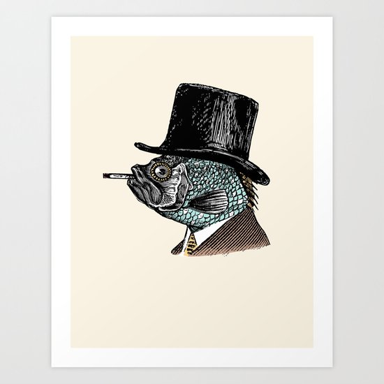 Mr. Fish Art Print