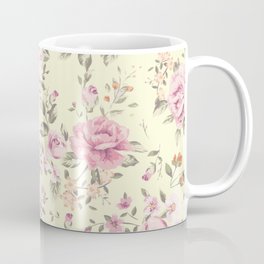 Shabby roses pink and yellow Coffee Mug