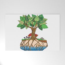 Trees Drink from the Water Table - Environmental Art Welcome Mat