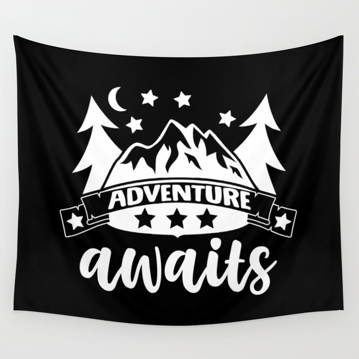 Adventure Awaits Wall Tapestry