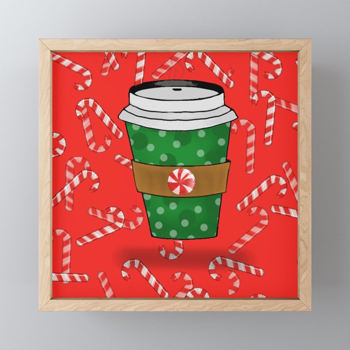 Christmas Coffee Framed Mini Art Print