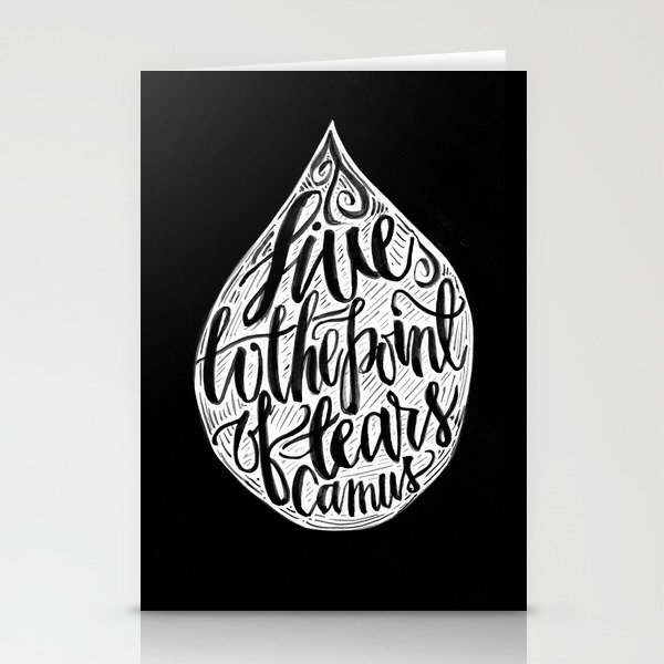 Live to the Point of Tears Stationery Cards