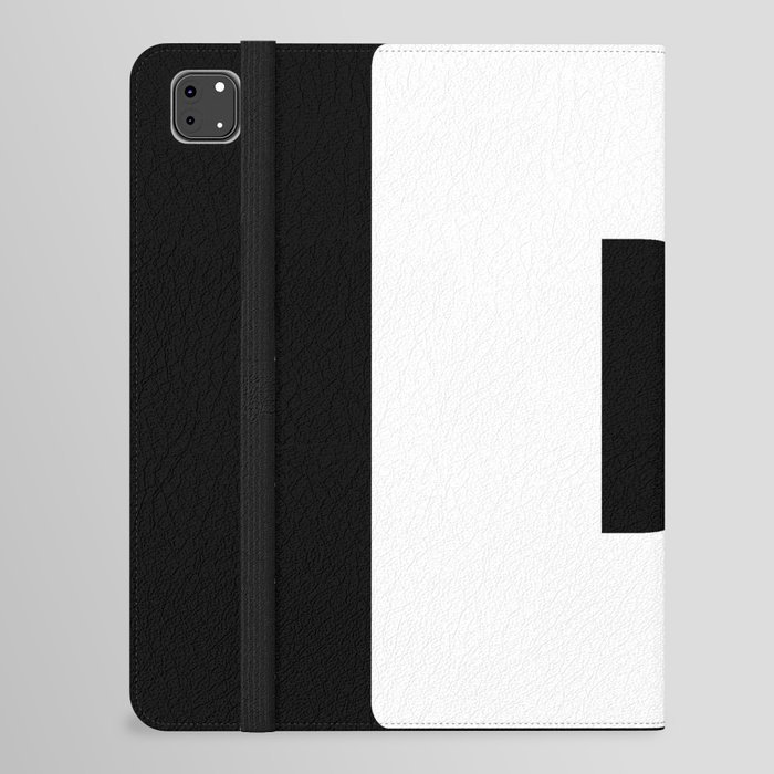 D (White & Black Letter) iPad Folio Case