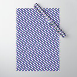 [ Thumbnail: Purple, Teal, and Beige Colored Lined/Striped Pattern Wrapping Paper ]