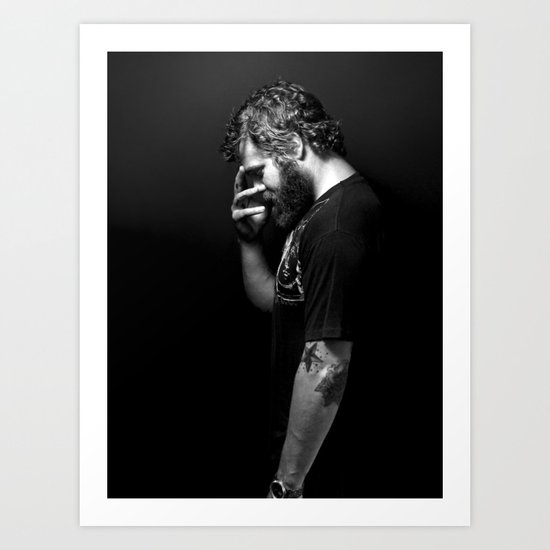 Ryan Dunn... A Book of Beards Art Print