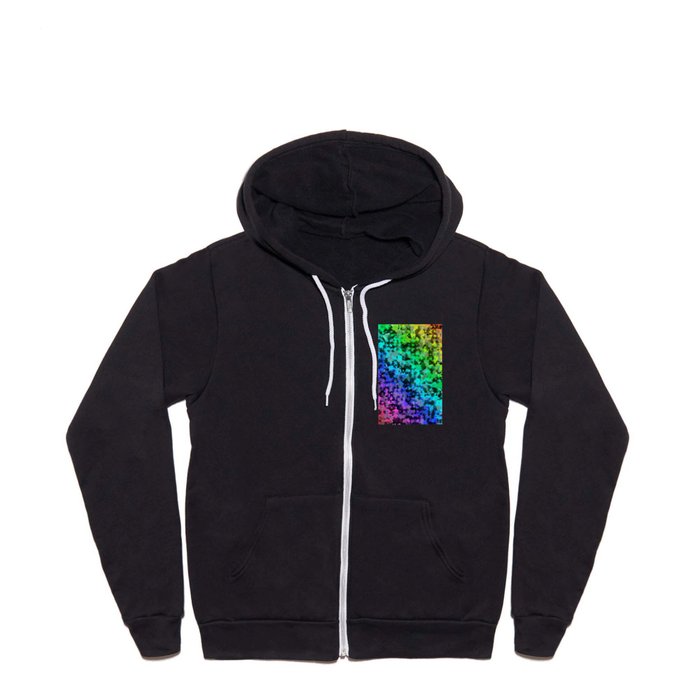 Starrider -- Abstract cubist color expansion Full Zip Hoodie